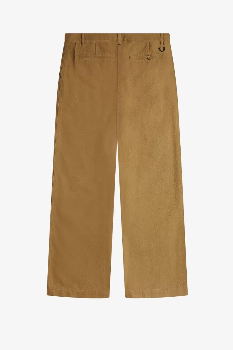 fred perry herrenhose mit geradem bein braun
