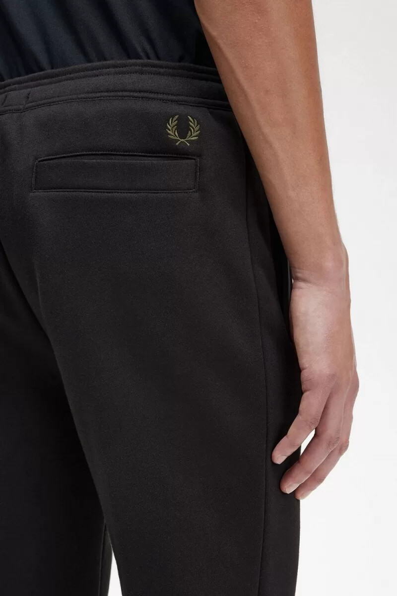 fred perry herren-sweatshirt mit grafikprint schwarz