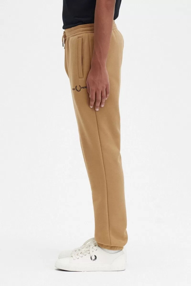 fred perry bestickte herren-sweathose grün