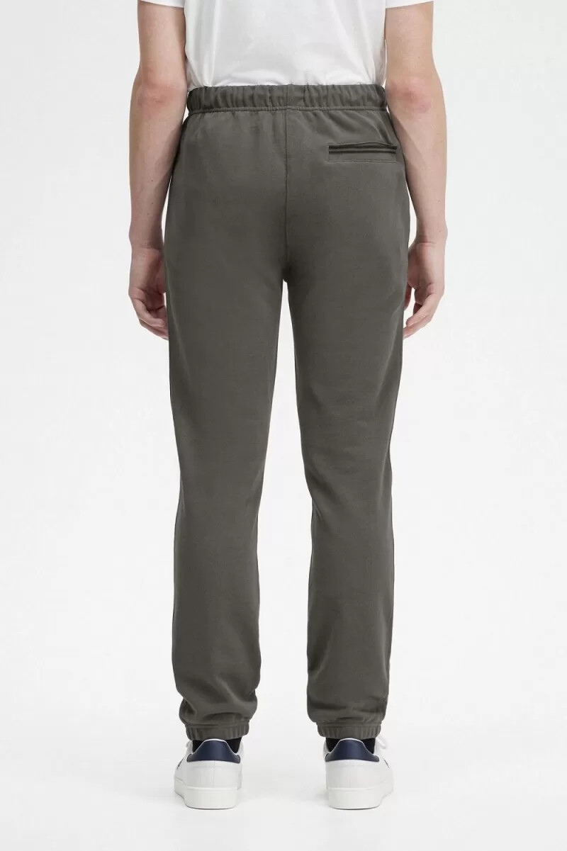 fred perry loopback sweat herrenhose feldgrün