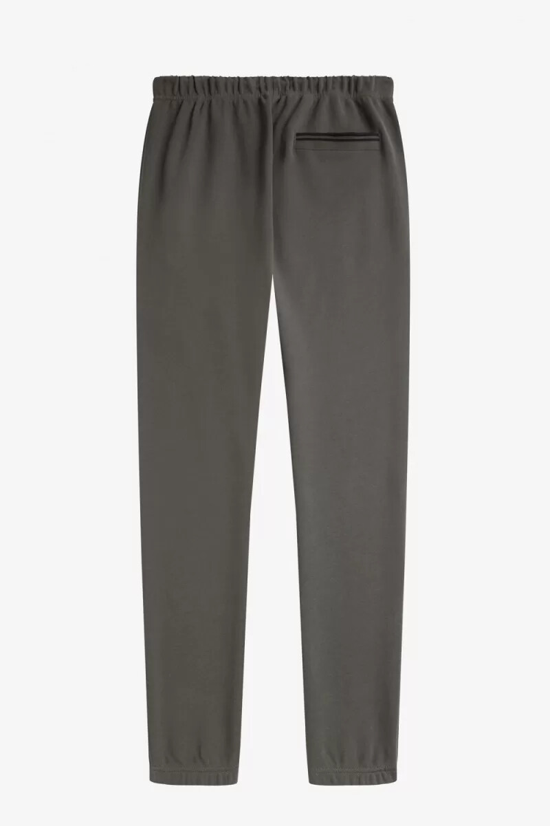 fred perry loopback sweat herrenhose feldgrün