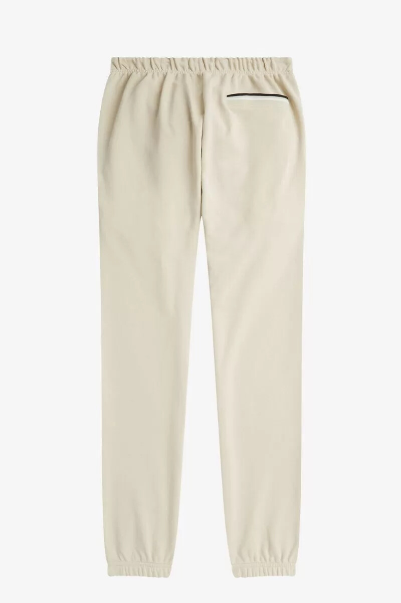 fred perry loopback sweat herrenhose haferflocken-schwarz
