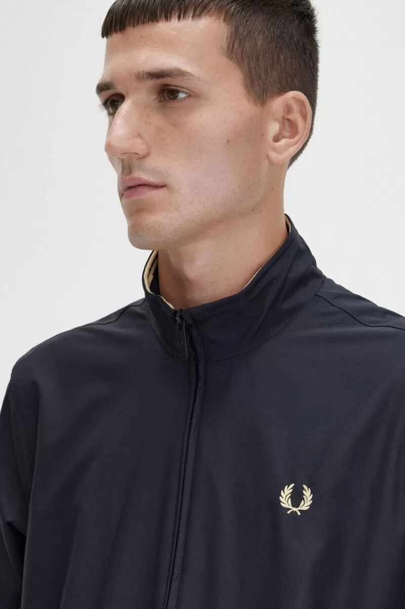 fred perry brentham herrenjacken schwarz