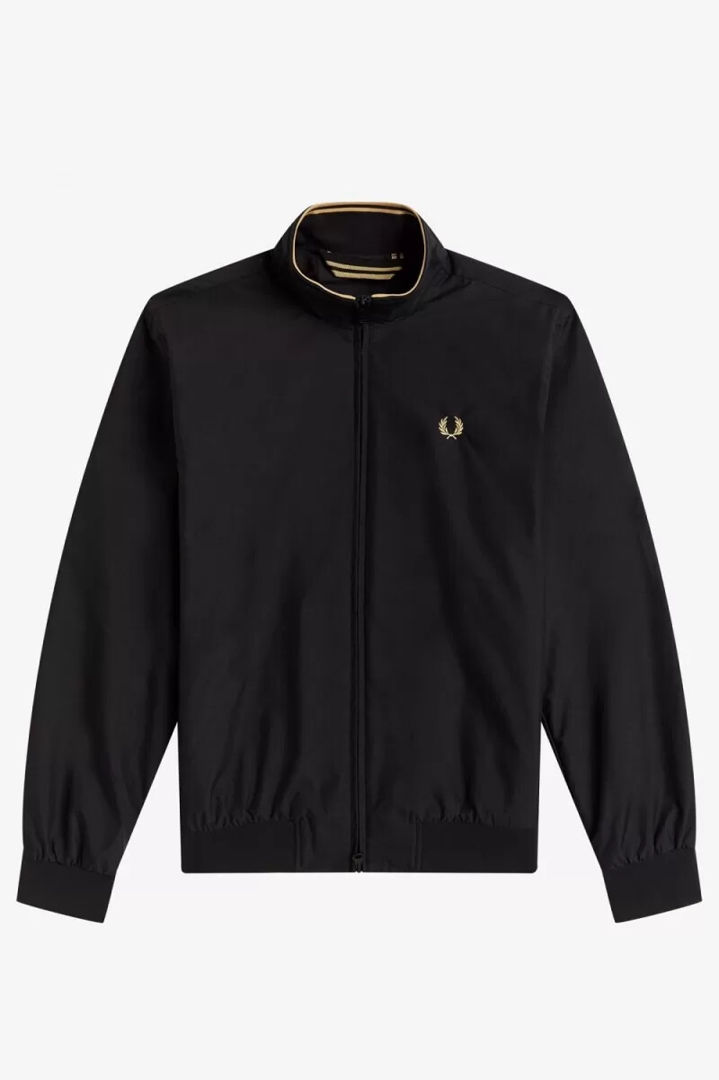 fred perry brentham herrenjacken schwarz