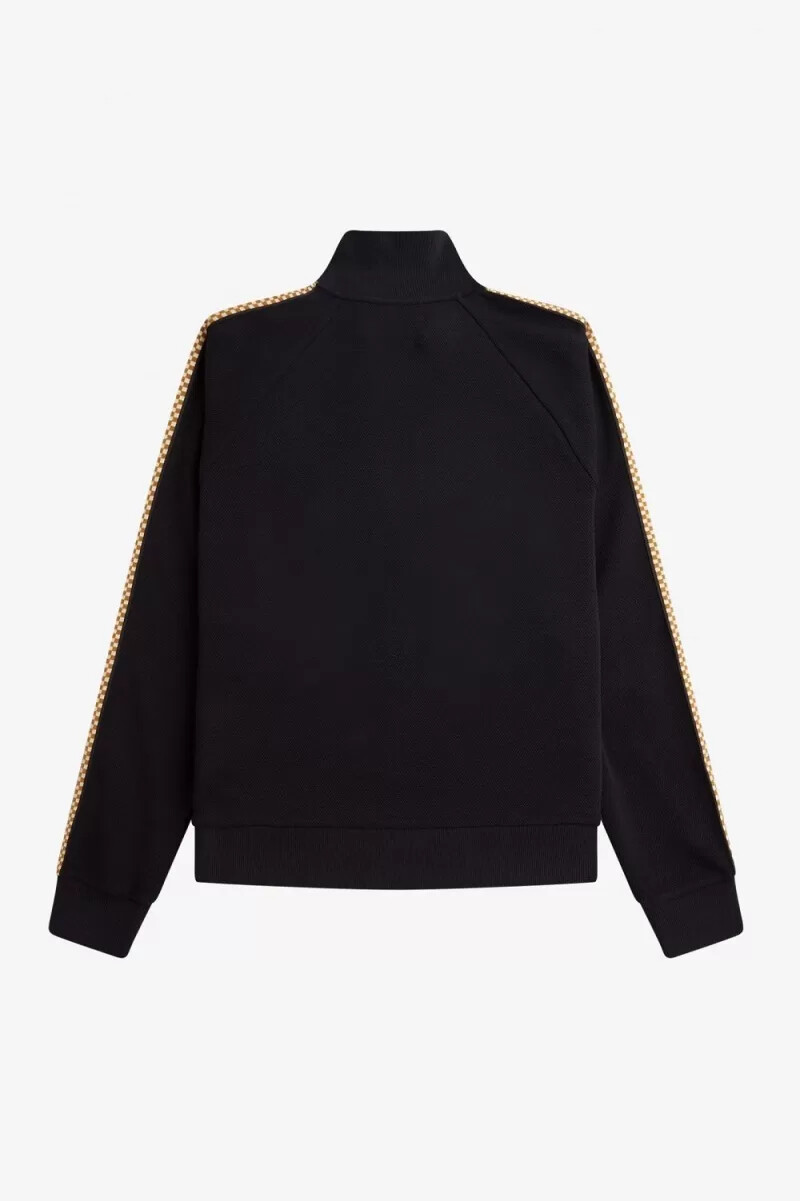 fred perry herrenjacken mit schachbrettmuster schwarz