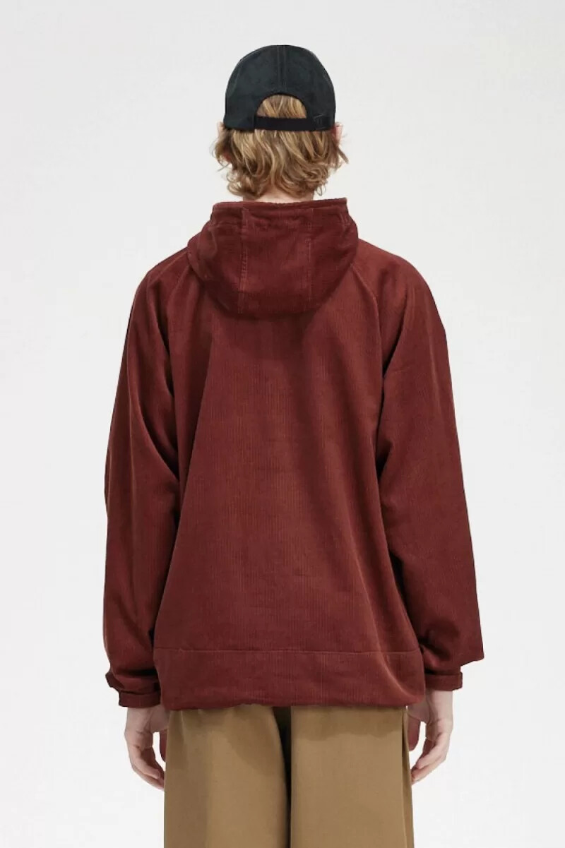 fred perry cord-overhead-jacke für herren whiskybraun