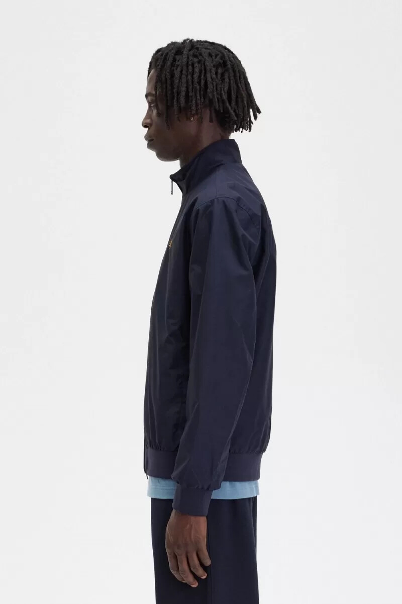 fred perry brentham herrenjacken marineblau