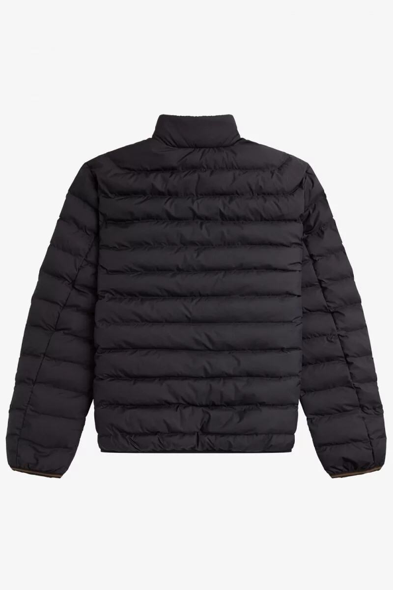 fred perry gefütterte herrenjacke schwarz