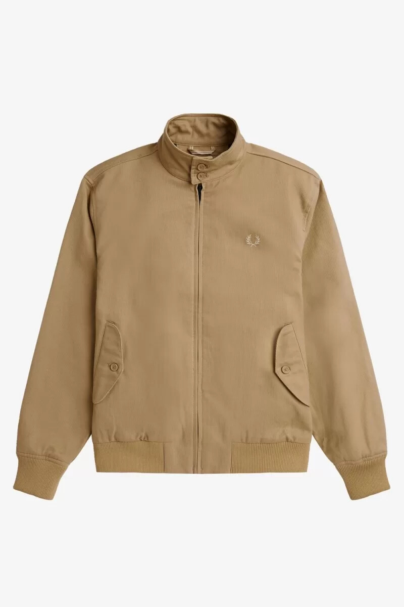 fred perry cord-harrington-herrenjacken grün