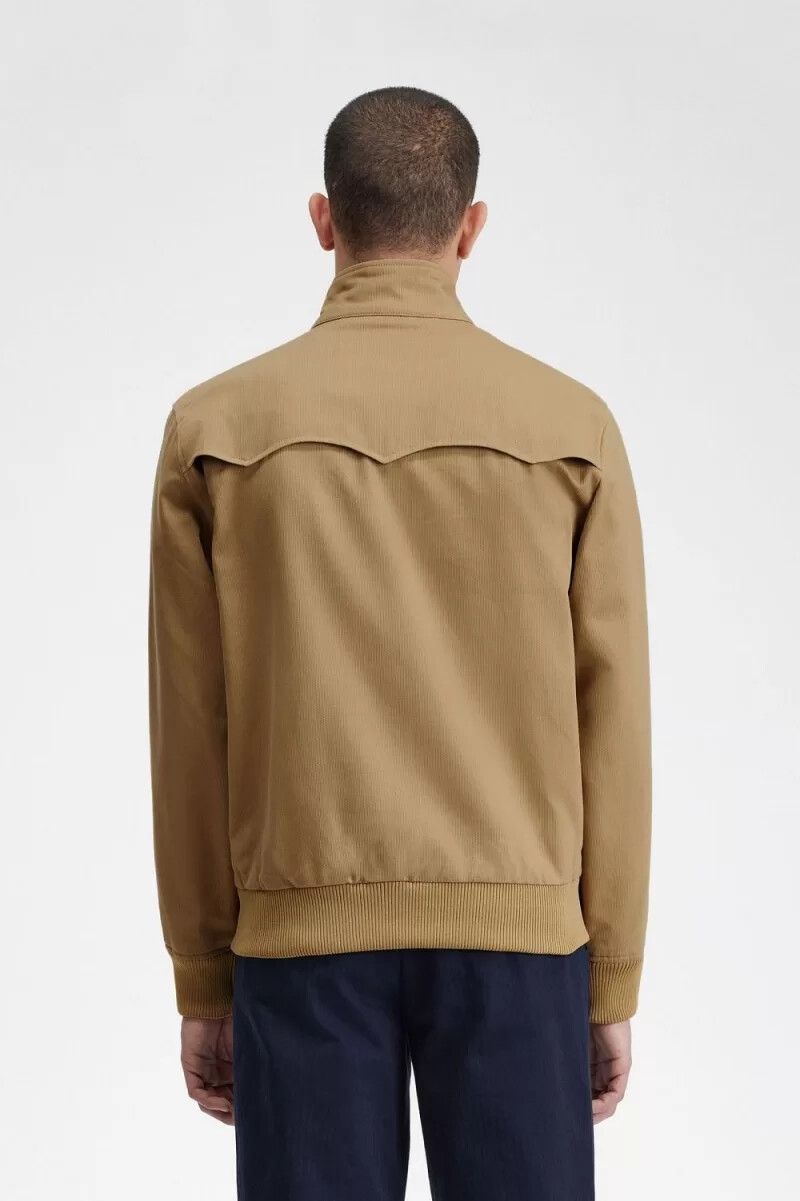 fred perry cord-harrington-herrenjacken grün