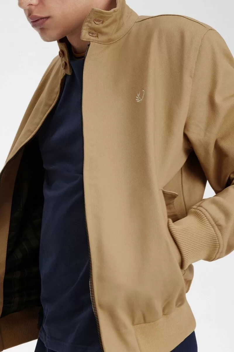fred perry cord-harrington-herrenjacken grün