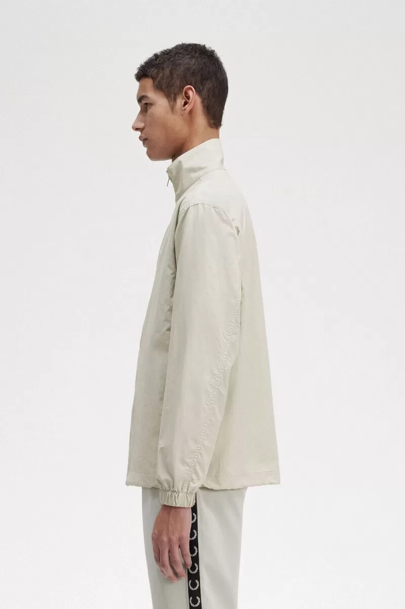 fred perry herren-trainingsjacke aus gewebtem material hellmint