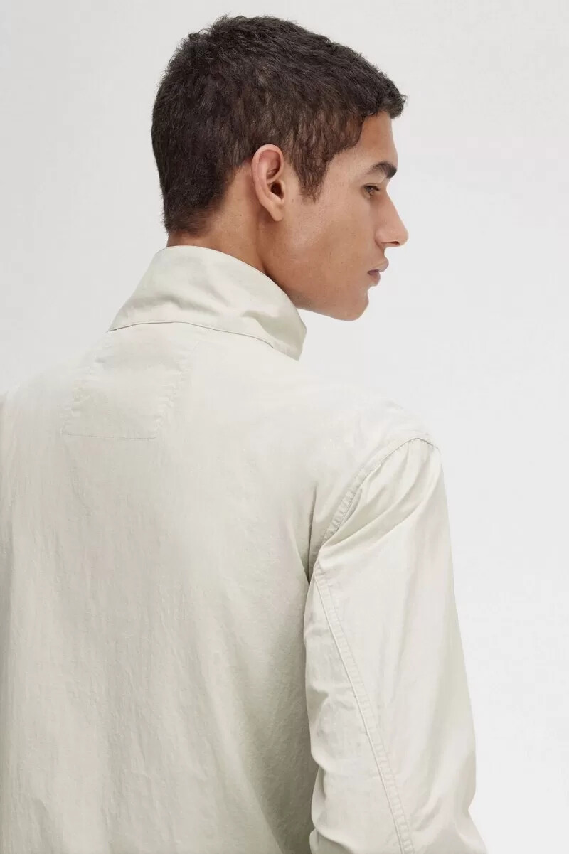 fred perry herren-trainingsjacke aus gewebtem material hellmint