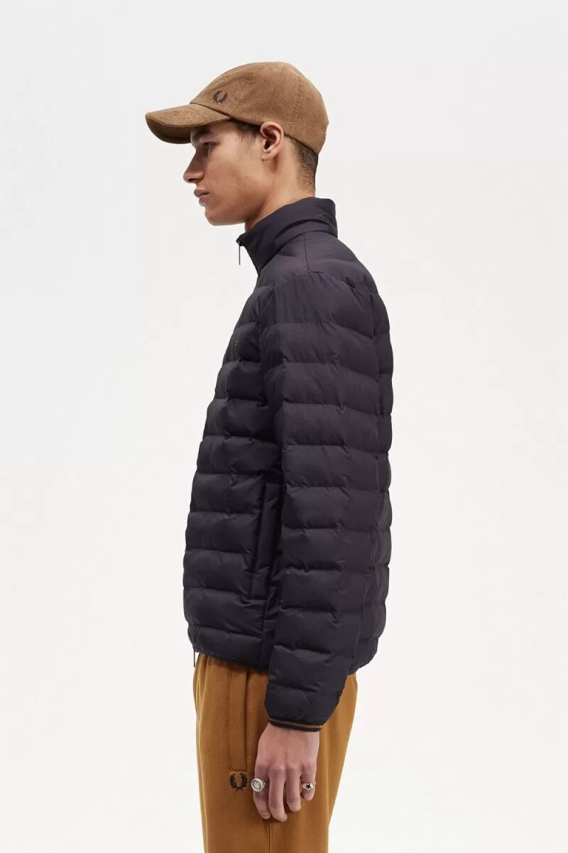 fred perry gefütterte herrenjacken marineblau
