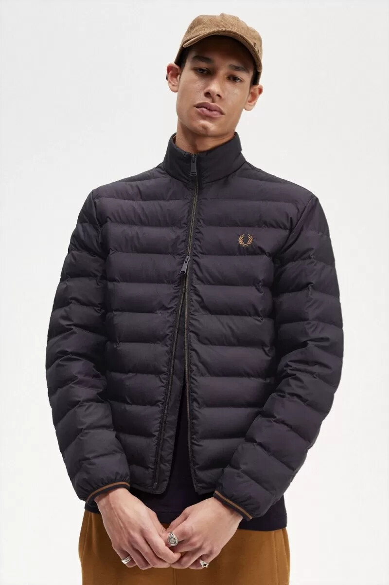fred perry gefütterte herrenjacken marineblau
