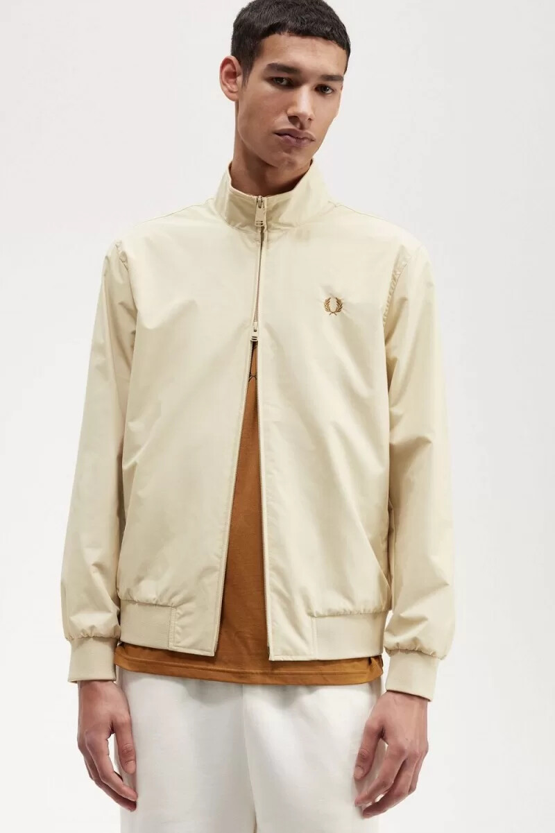 fred perry brentham herrenjacken farbe haferflocken