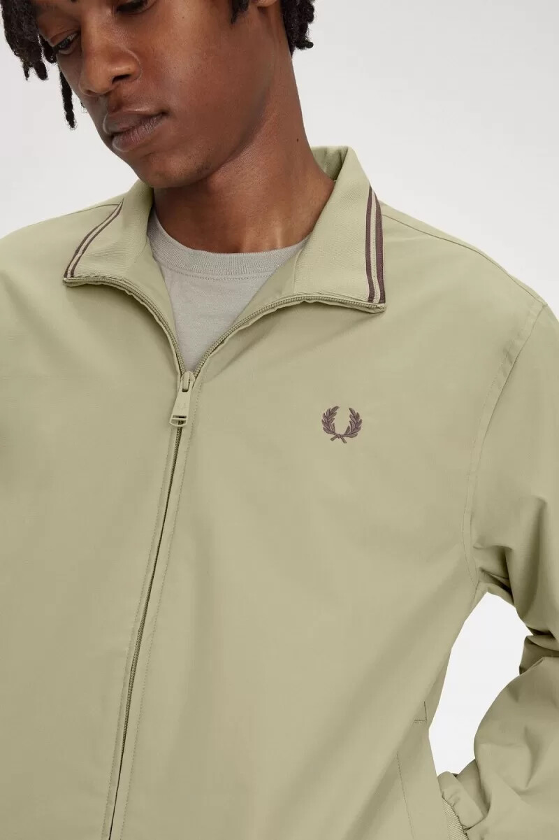 fred perry brentham herrenjacken warmgrau