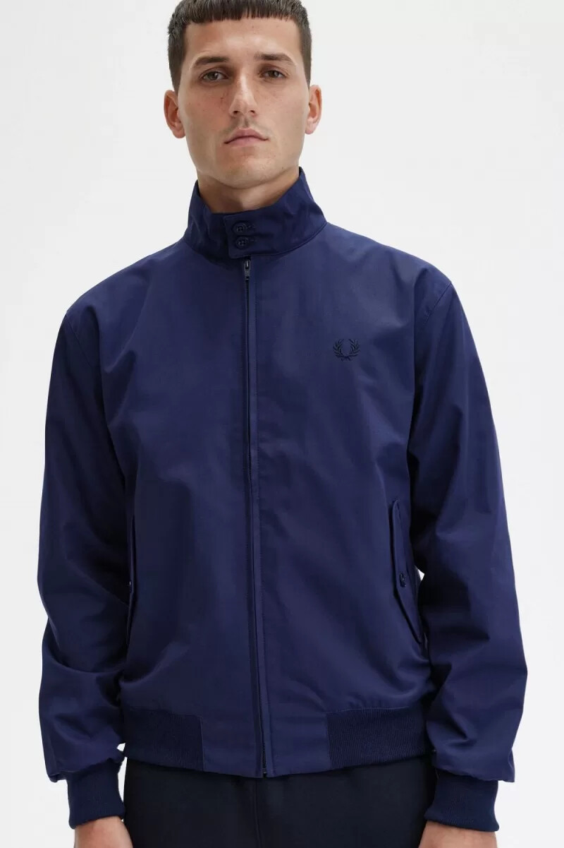 fred perry harrington herrenjacken marineblau