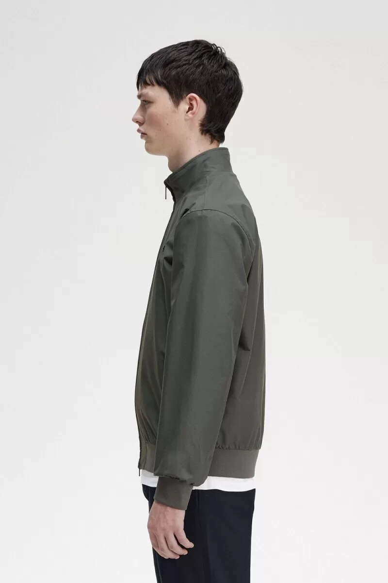 fred perry brentham herrenjacken feldgrün