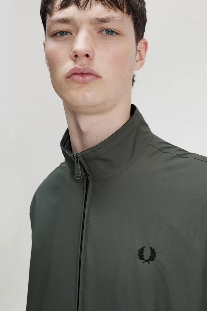 fred perry brentham herrenjacken feldgrün