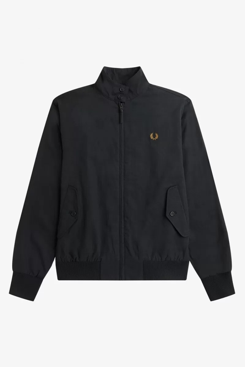 fred perry harrington herrenjacken schwarz