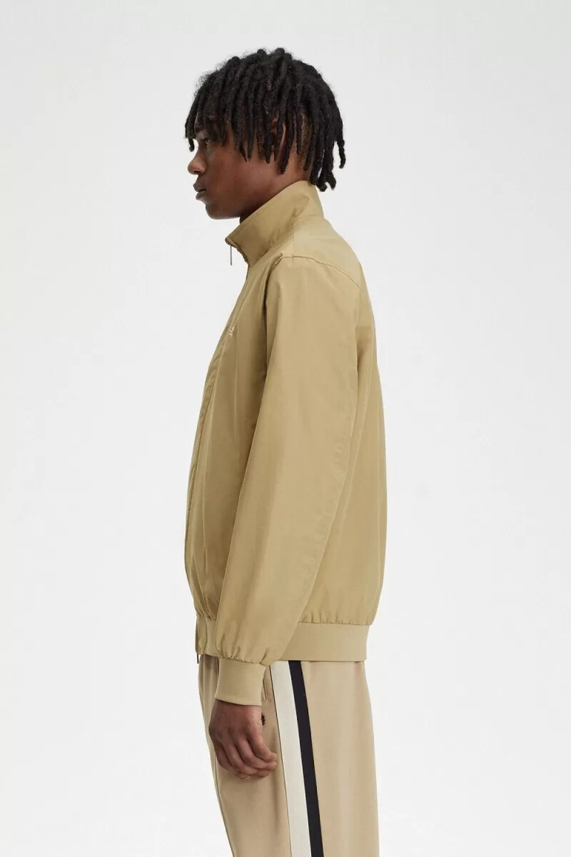 fred perry brentham herrenjacken grün