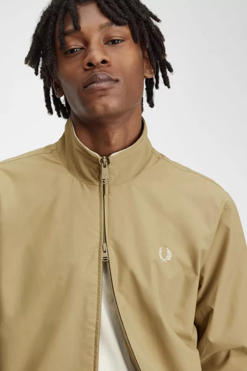 fred perry brentham herrenjacken grün
