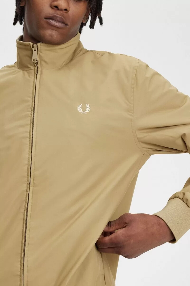 fred perry brentham herrenjacken grün