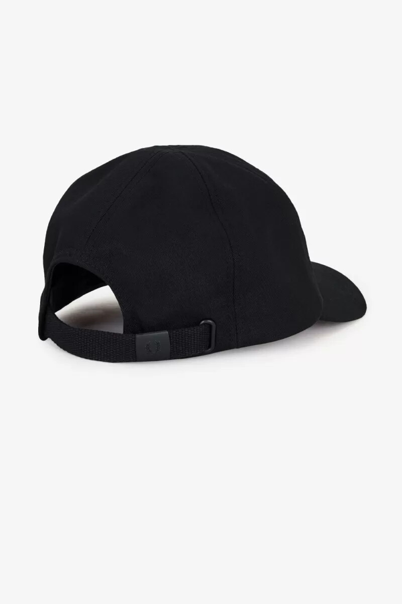 fred perry herren-caps aus twill mit grafikprint schwarzwarmgrau