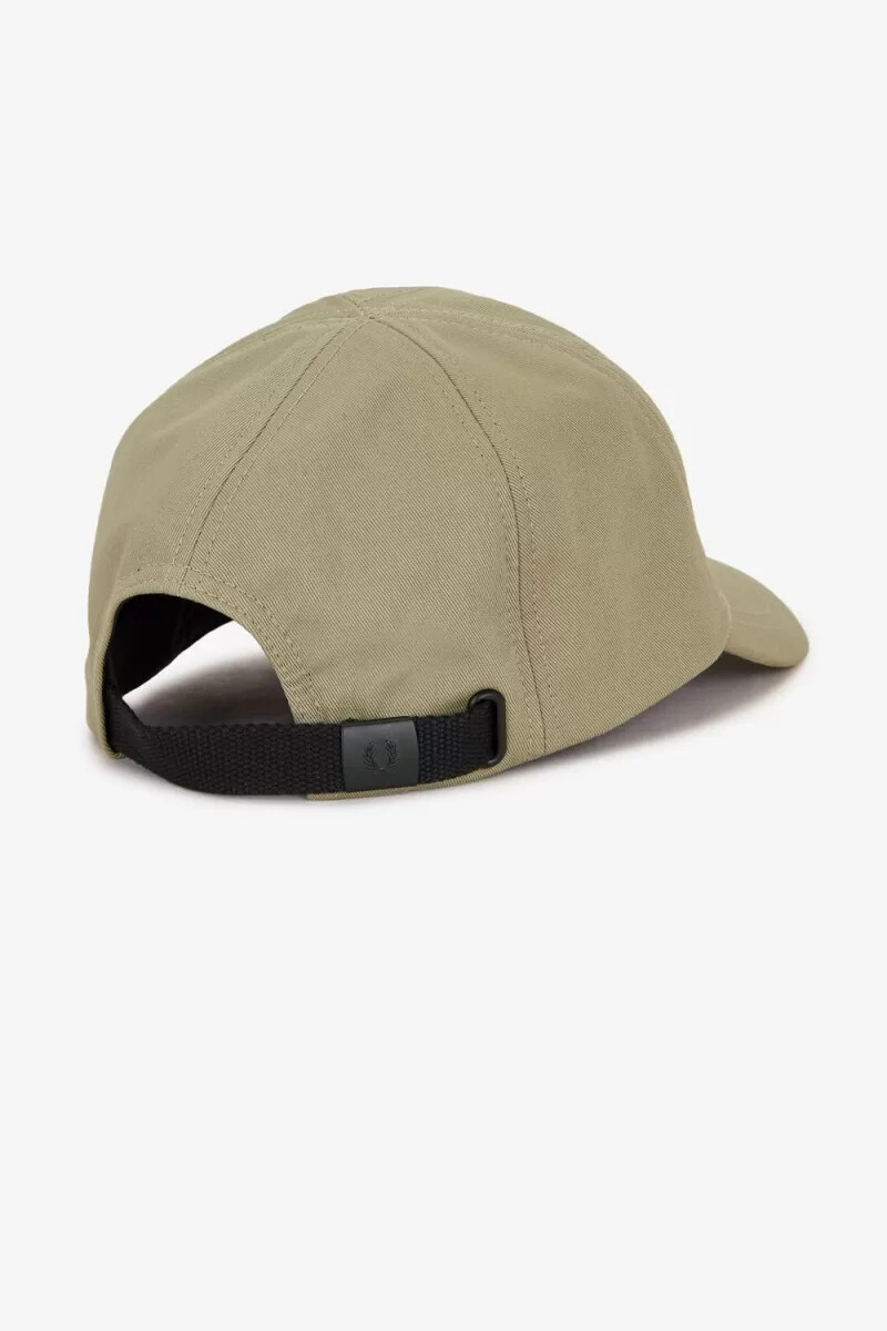 fred perry herren-caps aus twill mit grafikprint warmgrau