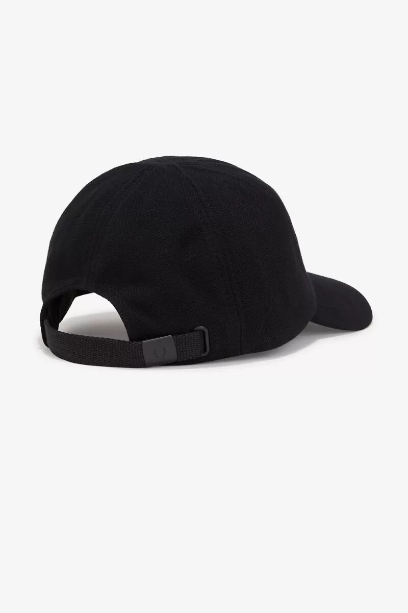 fred perry classic piqué herrenkappen schwarz schneeweiß