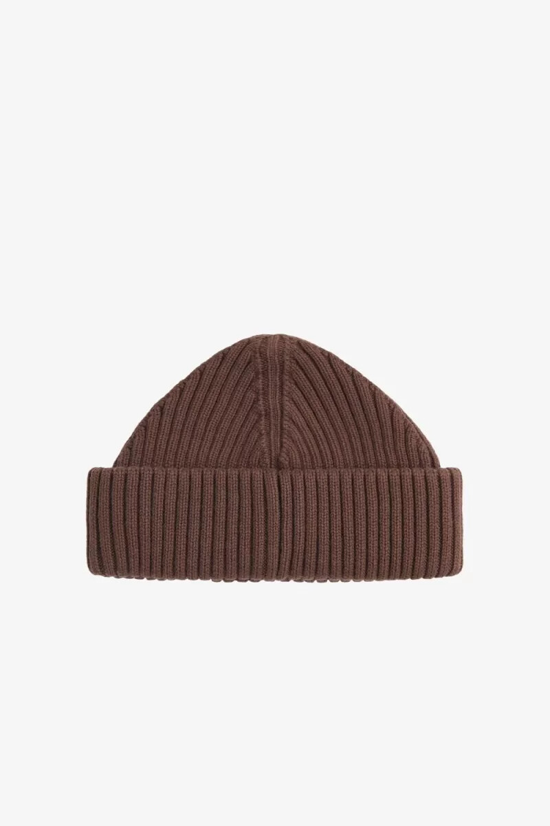 fred perry herren-caps aus baumwollripp dunkelrotwarmgrau