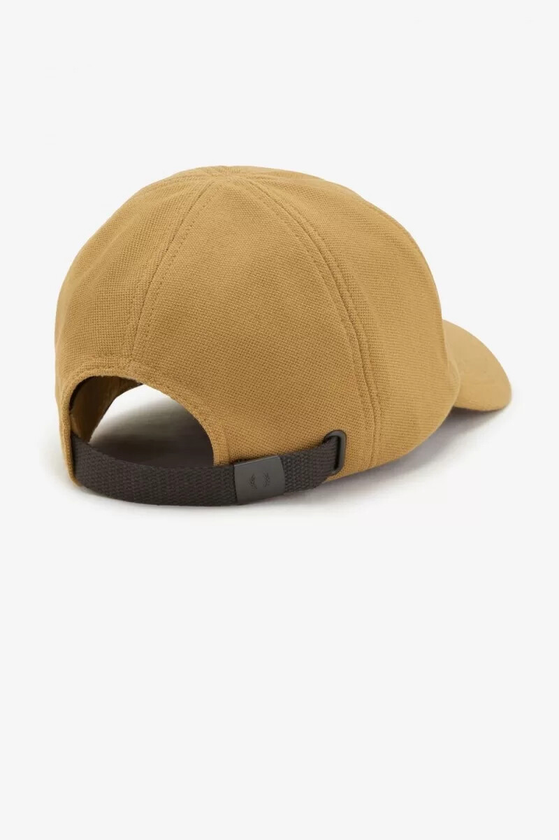 fred perry classic piqué herrenkappen dunkelbraunschwarz