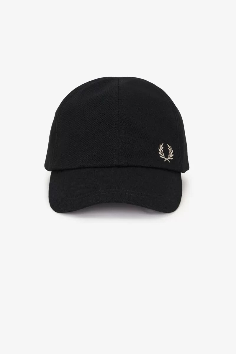 fred perry classic piqué herrenkappen schwarz grün