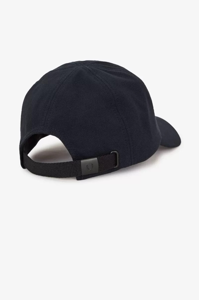 fred perry classic piqué herrenkappen marineblau schneeweiß