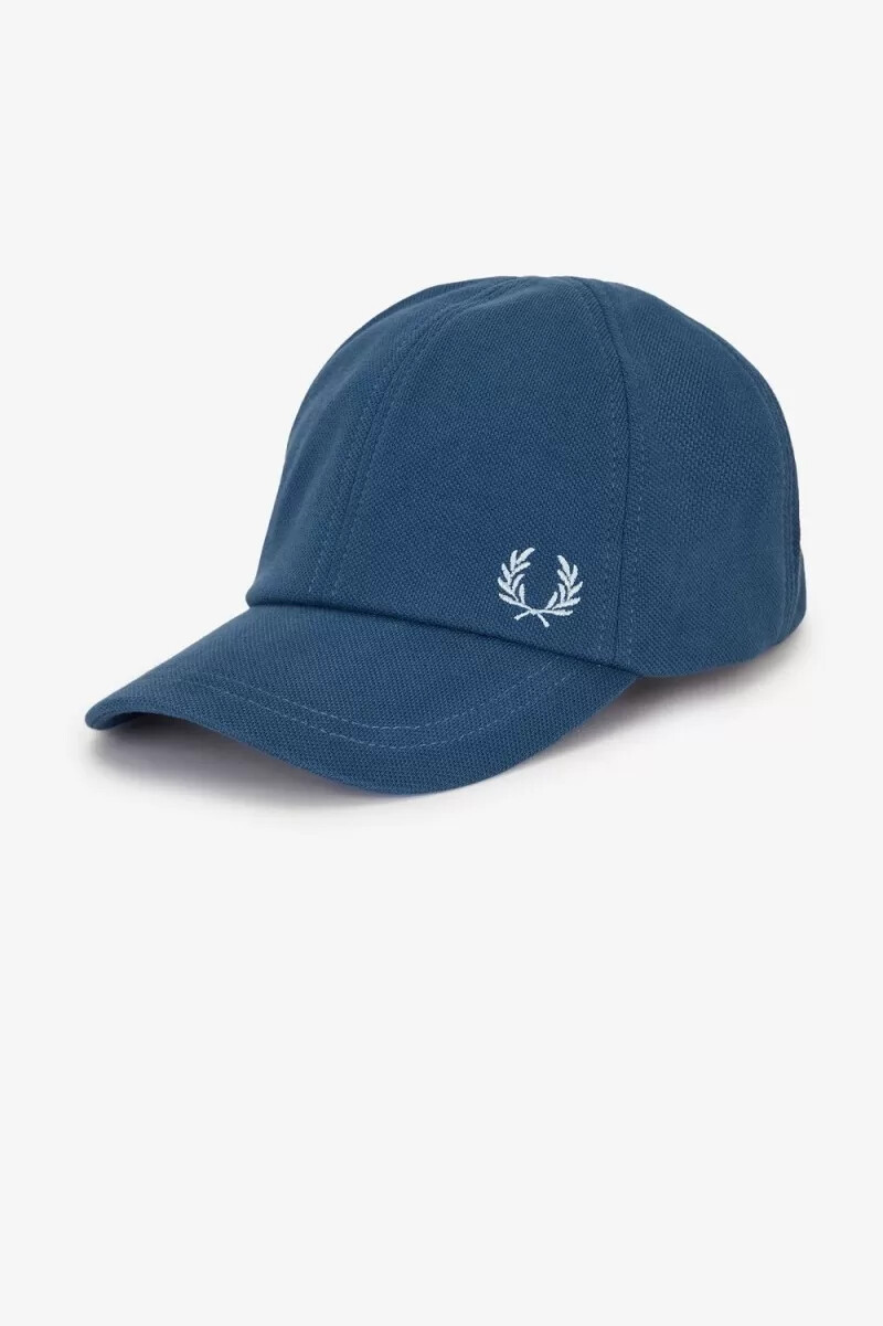 fred perry classic piqué herrenkappen mitternachtsblau hellblau