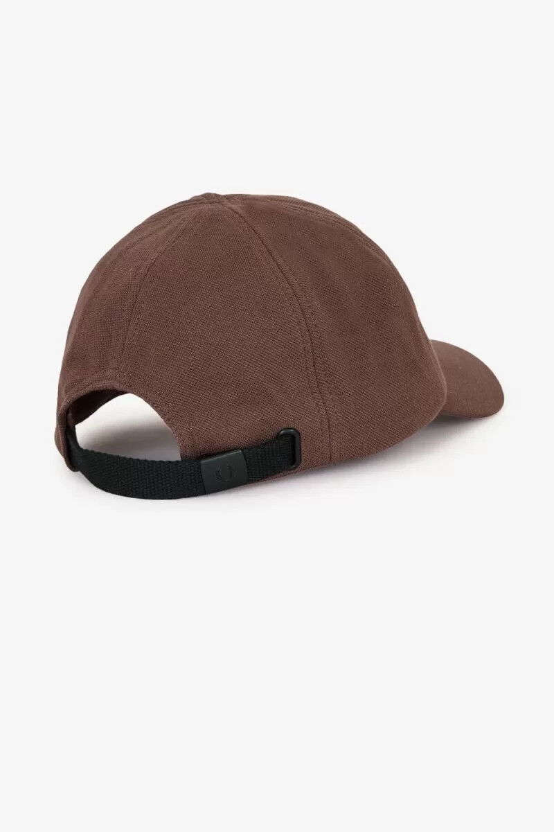 fred perry classic piqué herrenkappen dunkelrot warmgrau