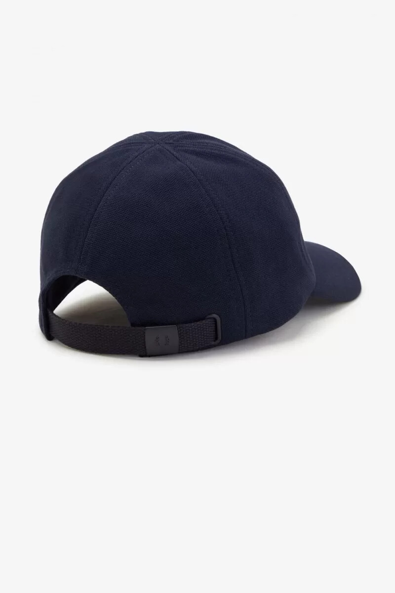 fred perry classic piqué herrenkappen marineblaudunkelbraun