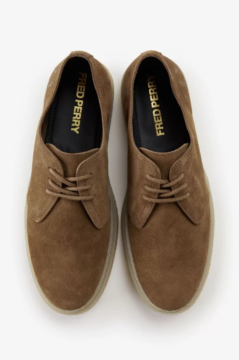 fred perry linden herren-sneaker braun