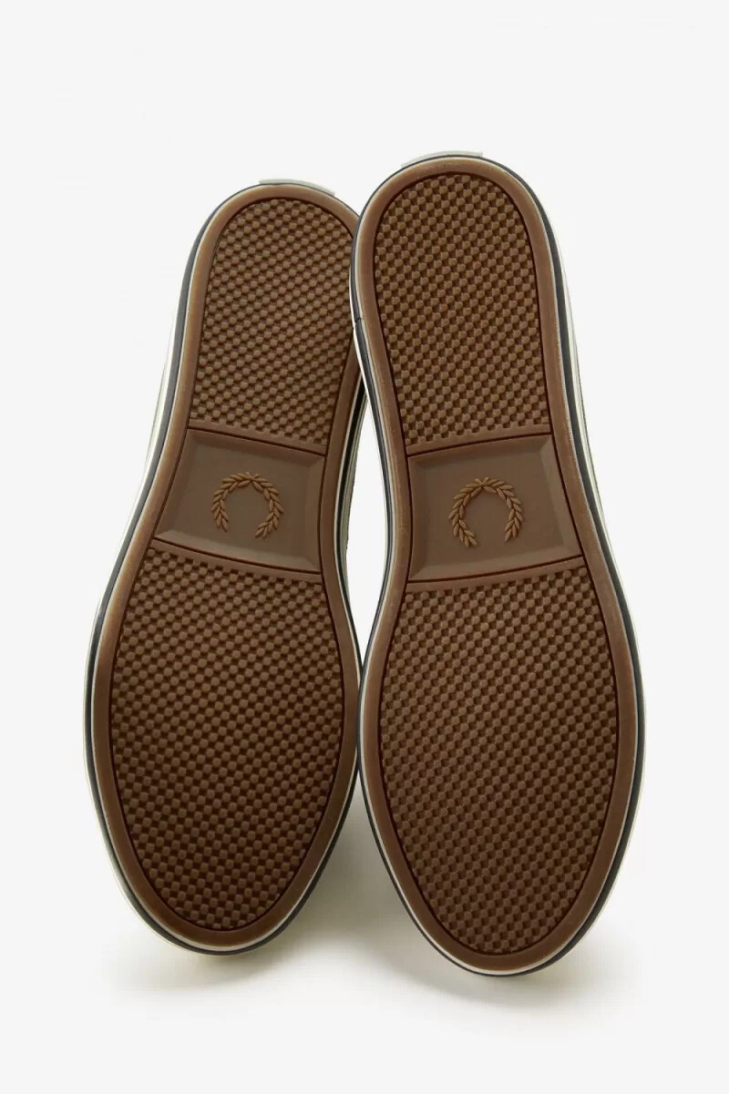 fred perry kingston herren-turnschuhe uniformgrün