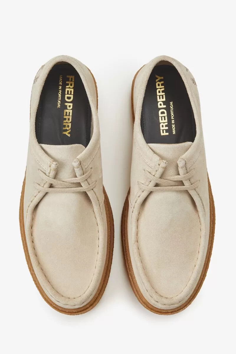 fred perry low dawson herren-sneaker haferflocken
