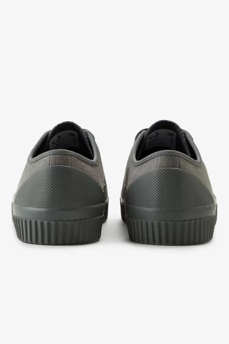 fred perry low hughes herren-sneaker feldgrün warmgrau