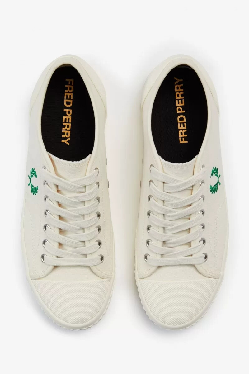 fred perry low hughes herren-sneaker hellbeige