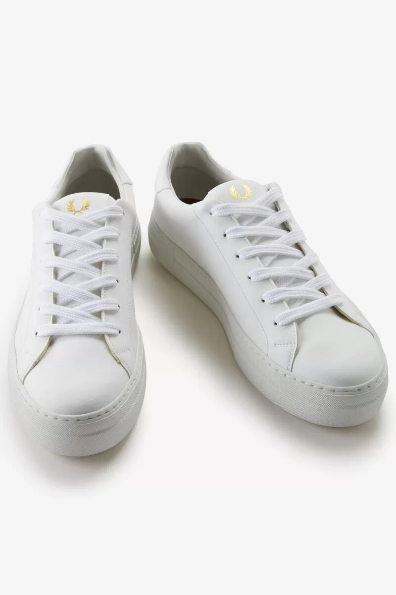 fred perry b80 vegane herren-sneaker weiß