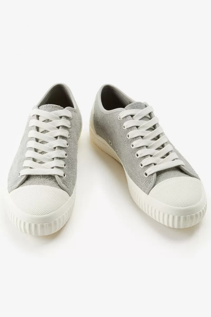 fred perry hughes low herren-turnschuhe grau