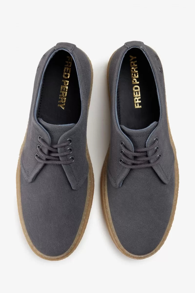 fred perry linden herren-sneaker anthrazit