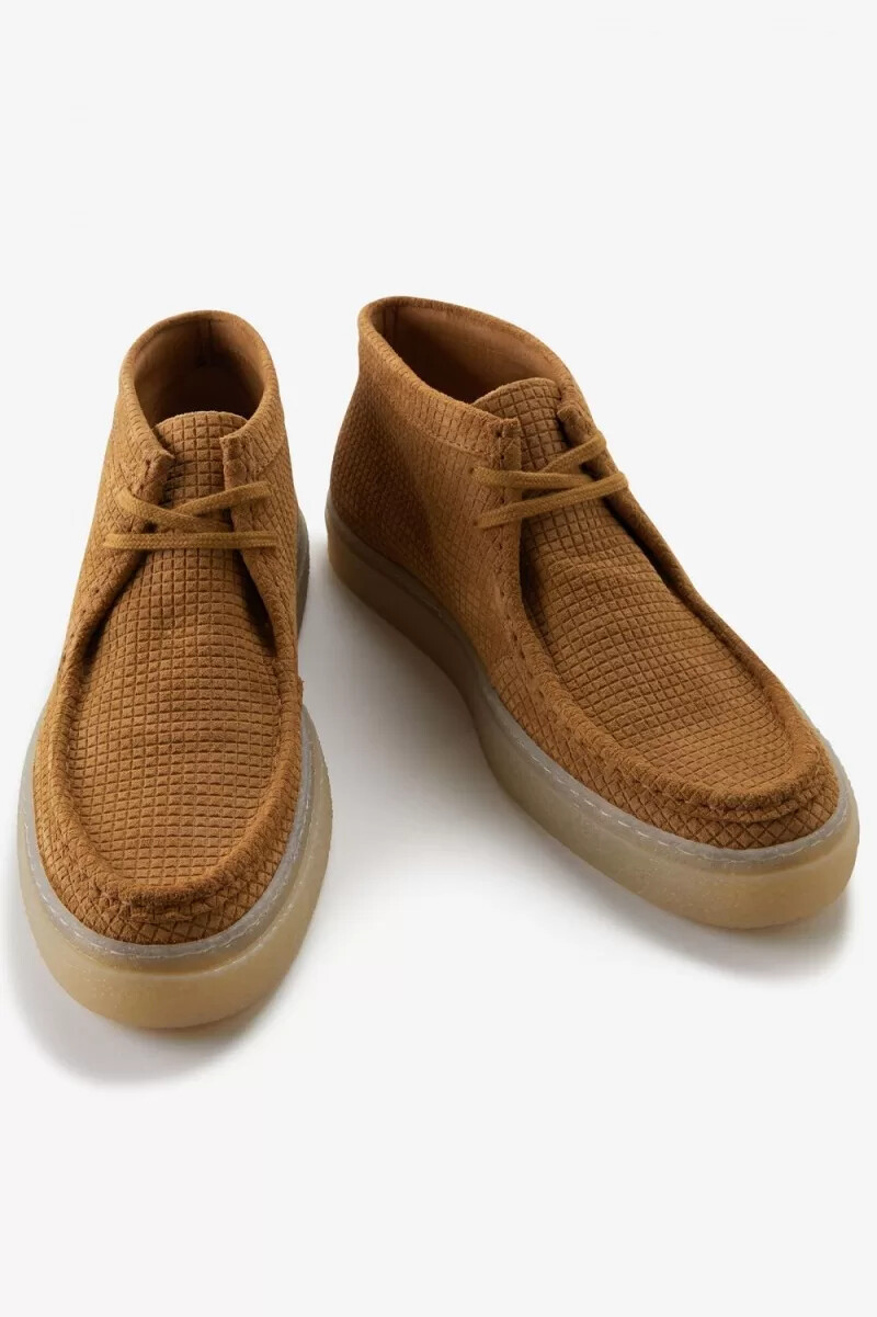fred perry mid dawson herren-loafer dunkelbraun