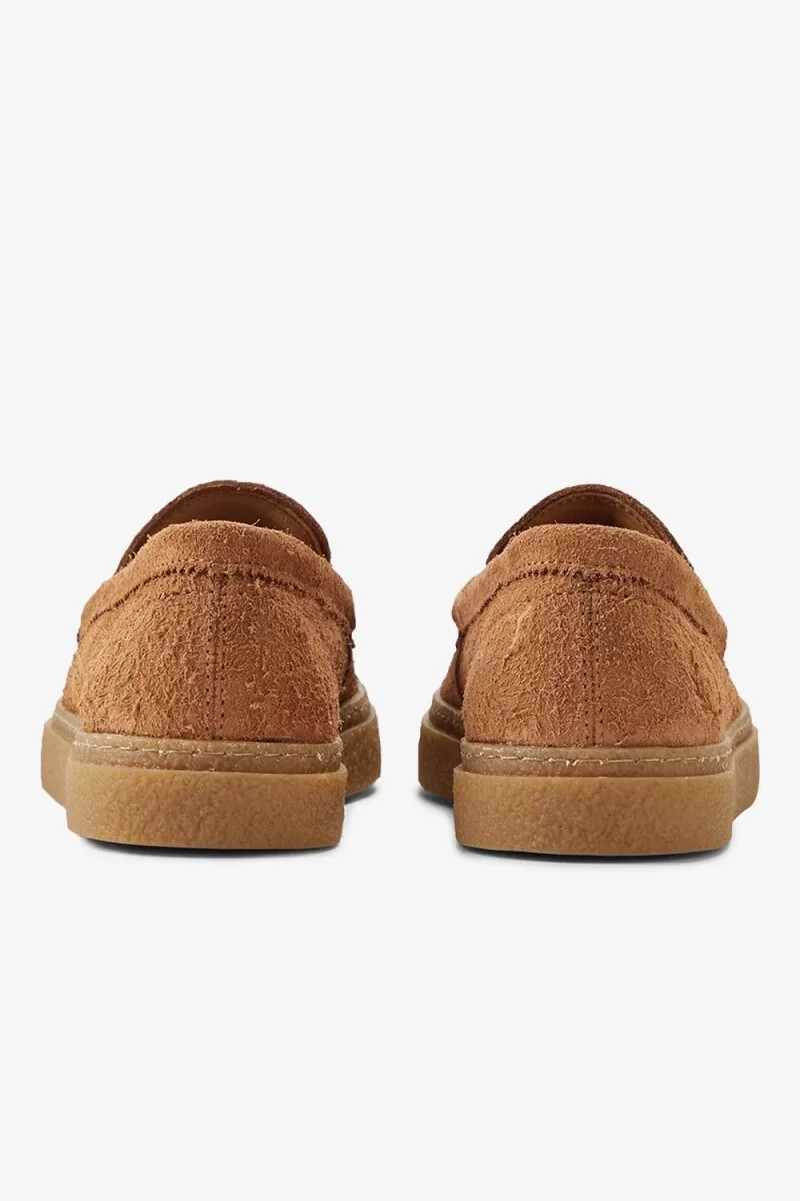 fred perry dawson tassel herren-loafer dunkelbraun