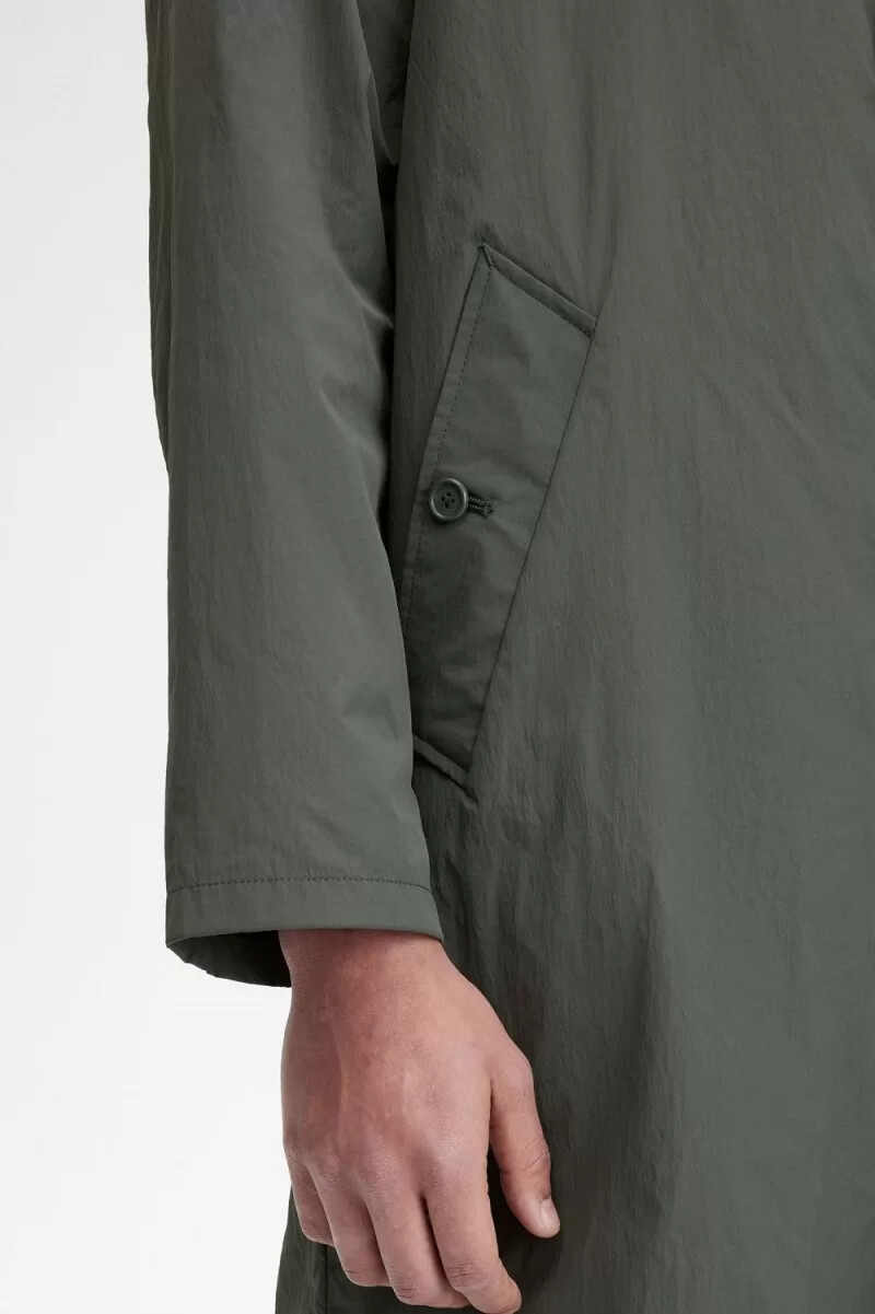 fred perry shell mac herrenparka feldgrün