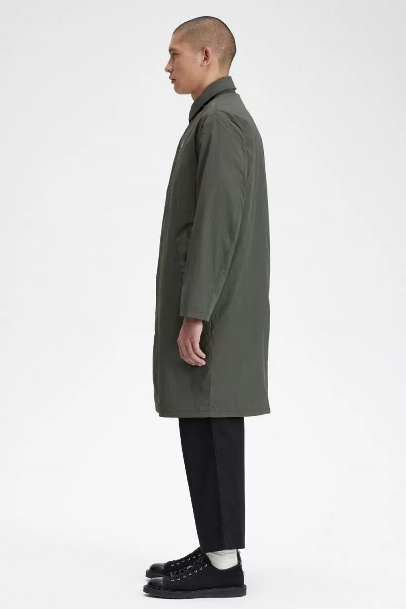 fred perry shell mac herrenparka feldgrün